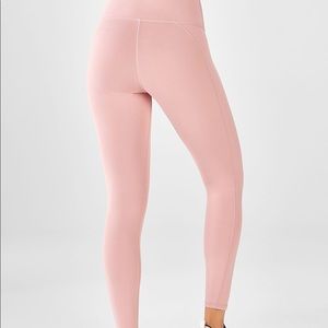 Fabletics High Rise Light Pink Leggings
